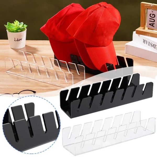 Stoccaggio da cucina Espositore per cappelli da baseball Scaffale in acrilico Scaffale per spazio Salvaspazio Vetrina Tappi per pulizia Baseba facile H6q8