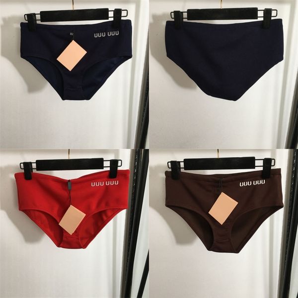 Lettere Slip da donna Marrone Rosso Navy Boxer da donna Designer di lusso Moda Lingerie Bottoms