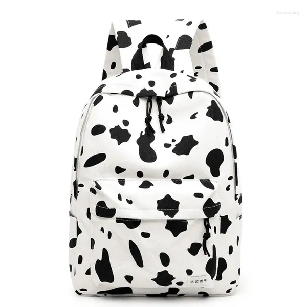 Mochila de lona bolsa escolar alta estudantes grande capacidade 2024 mulheres moda adolescentes meninas sacos