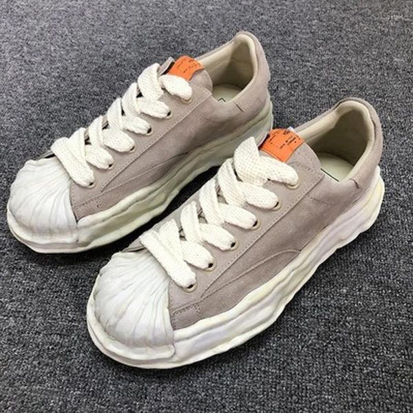 Freizeitschuhe 2024SS High Street MMY Shell Zehenkappe Dickes Bodenbrett Mihara Herren Low Yasuhiro Damen Sneakers