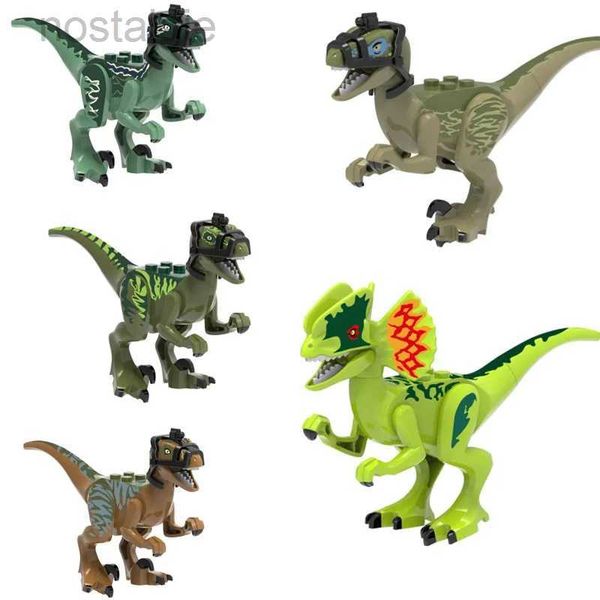 Blocos XQYJ Educação Building Bricks Dino Kids Brinquedos Blocos Compatíveis Dinossauros Jurassic Animals World Brinquedos Para Crianças Crianças Brinquedo Presente 240401