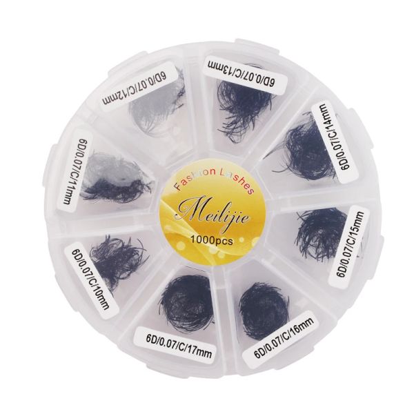 Wimpern 520/1000 Wimpern Pointy Basis vorgefertigte Lüfter Lose Lüfter Medium Stiel Stiel SCHARF Dünner Basis Promade Volume Lüfter Wimpern Erweiterungen