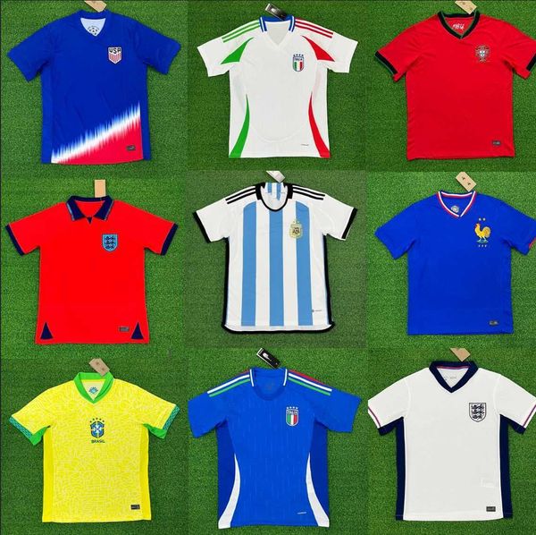 2425 nova camisa de futebol da seleção nacional França Holanda Itália Brasil Polônia camisa