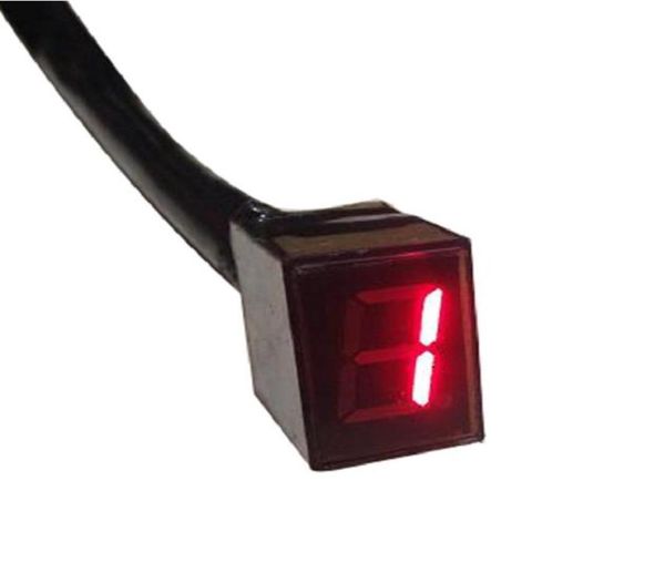 LED rosso indicatore di marcia digitale universale display per moto sensore leva cambio 5 marce intero indicatore di cambio marcia2635727