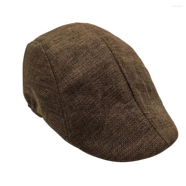 Berretti Cappello con visiera Berretto da uomo con protezione solare per le donne Sboy Driving Spring and Fall Flax