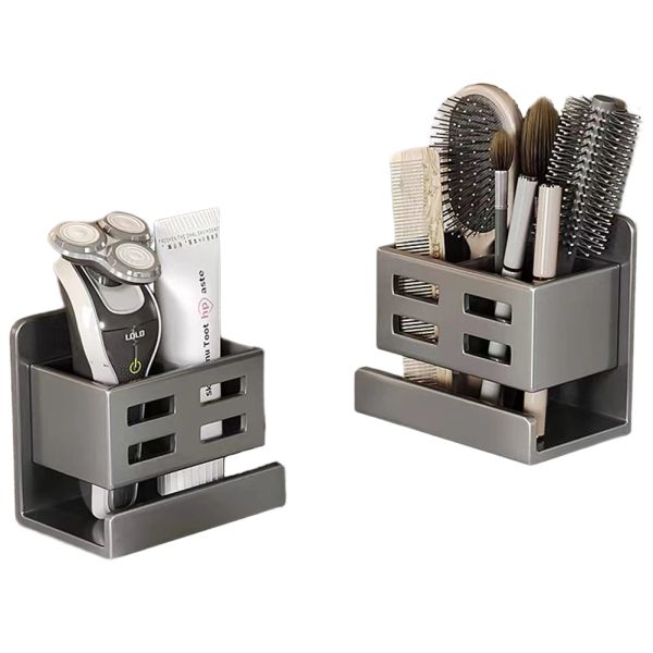 Shavers PunchFree Scaffale per rasoi a parete, organizer per pettini per capelli in bagno, lavaggio a mano, parete per trucco, strumento per trucco, ripiano per rifinitura