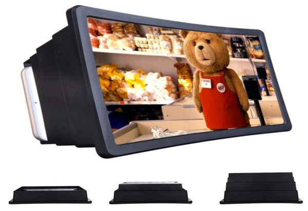 Neue F2 Lupe Augenschutz Display Klapp 3D Bildschirm Handy Verstärker Handy Halter Vergrößert Expander Stand3756470