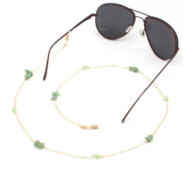 Accessori FASCIE perle in pietra irregolare fascino occhiali da sole Corance cinghia cinghia occhiali per occhiali per occhiali cavo per lettura degli occhiali