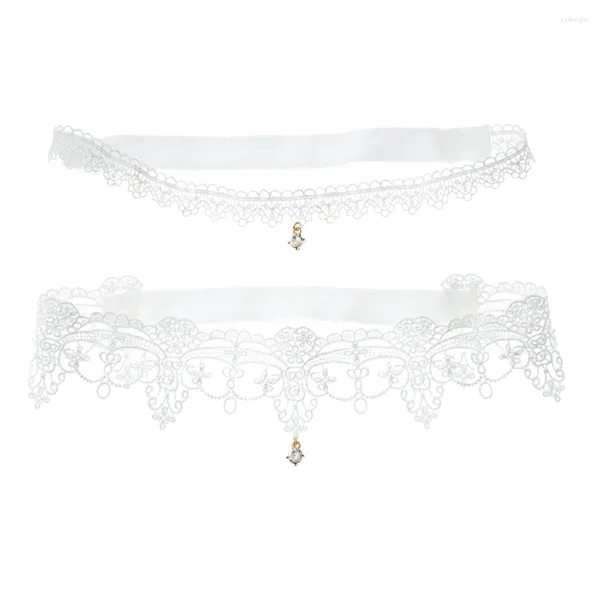 Giarrettiere 2 pezzi Giarrettiera da sposa Calze bianche Strass Cintura da sposa Ornamenti tessili Miss