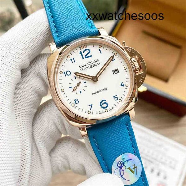 Orologio sportivo da uomo Panerais Luminor Movimento automatico Panahai Pam741 Orologio da donna Numeri romani Nonna Marchio famoso di mezza età Stile straniero Taglia 38mm