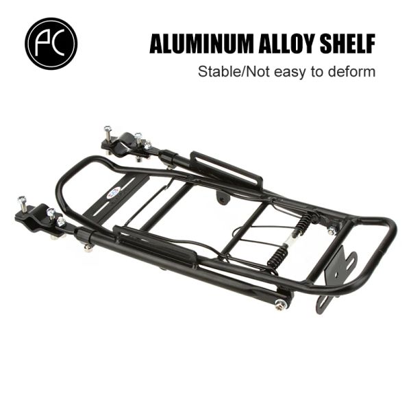 Acessórios PCCycling Bicycle Cargo Racks de 60 kg de alumínio de alumínio MTB Bike Rack Rack Rack Transportador traseiro Plataforma de ciclismo para Vbrake