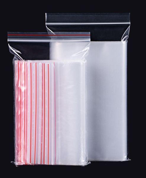 Пластиковые пакеты с замком и застежкой-молнией с прозрачной ручкой и красной стороной 8825724