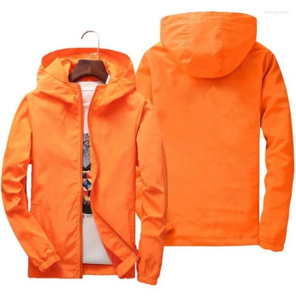 Мужские куртки весенне-осенняя легкая куртка большого размера, повседневное молодежное студенческое солнцезащитное водонепроницаемое ветровка с капюшоном