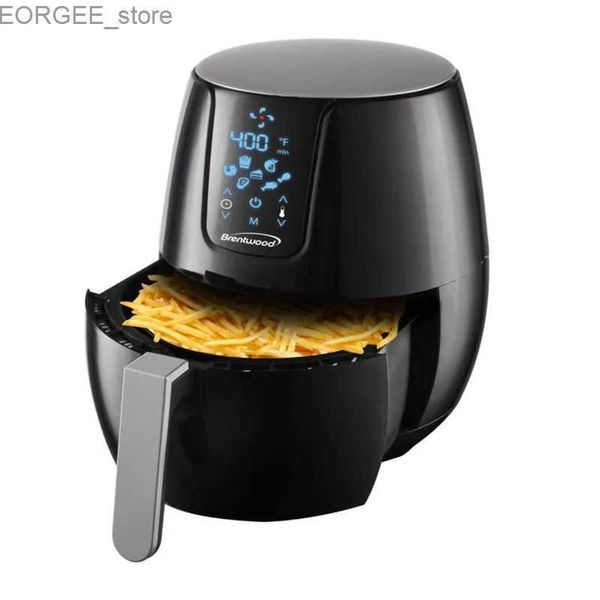 Air Fryers Brentwood Frita de Air Digital Extraente de 1400 Watt Extra Grande Com Controle de Temperatura Black Y240402