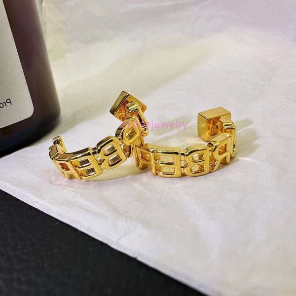 Schmuck BB Ohrring B Ohrringe Gold Personalisierte Emblemohrringe kleine Kreisohrringe