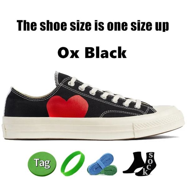 scarpe casual firmate per uomo donna tela 1970 Chucks All Star 70 Sneakers Conversities Triple Nero Bianco Verde Rosso Midnight Navy Sport all'aria aperta Scarpe da ginnastica da uomo