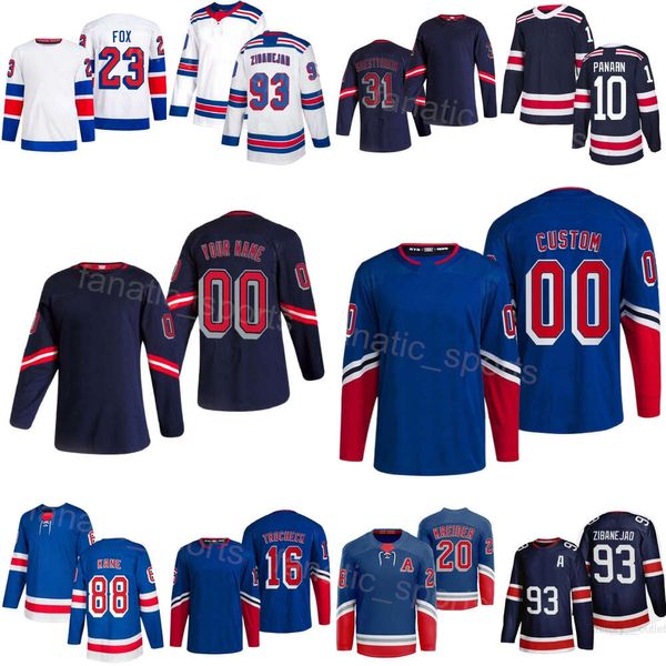 Gençlik Erkek Kadın Hokey 10 Artemi Panarin Jersey 24-25 Stadyum Serisi 93 Mika Zibanejad 31 Igor Shesterkin 16 Vincent Trocheck 20 Chris Kreider 13 Alexis Lafreniere