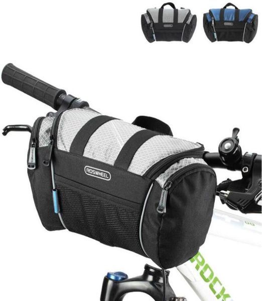 ROSWHEEL MTB Bolsa de bicicleta Bolsa para guidão de bicicleta Tubo frontal de ciclismo Pacote de grande capacidade para bicicletas de estrada de montanha Quadro Pannier Motorcycl55563943