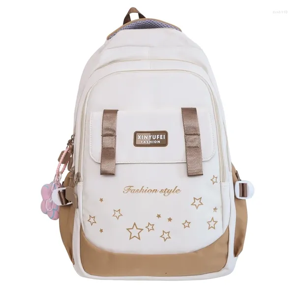 Школьные сумки, милый нейлоновый модный дорожный рюкзак для девочек-подростков, женский женский ноутбук для ноутбука, 2024, повседневная студенческая сумка для колледжа