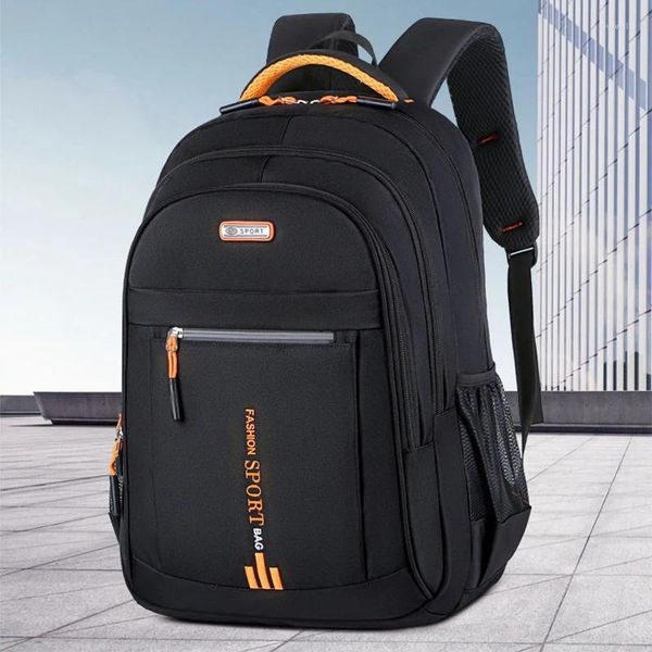 Mochila Oxford Pano Masculino Grande Capacidade Resistente ao Desgaste Respirável Saco de Computador Feminino Lazer Viagem