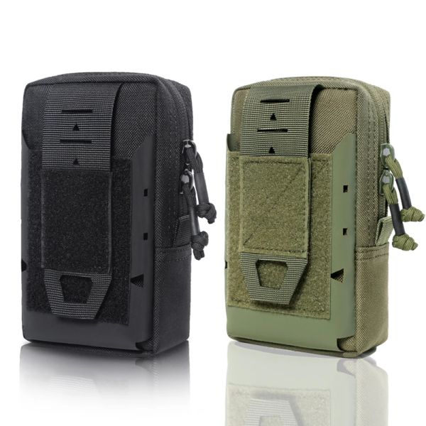 Sacos tático molle bolsa cintura militar bolsa de telefone celular edc pacote de ferramentas colete bolsa mochila saco acessório para acampamento ao ar livre