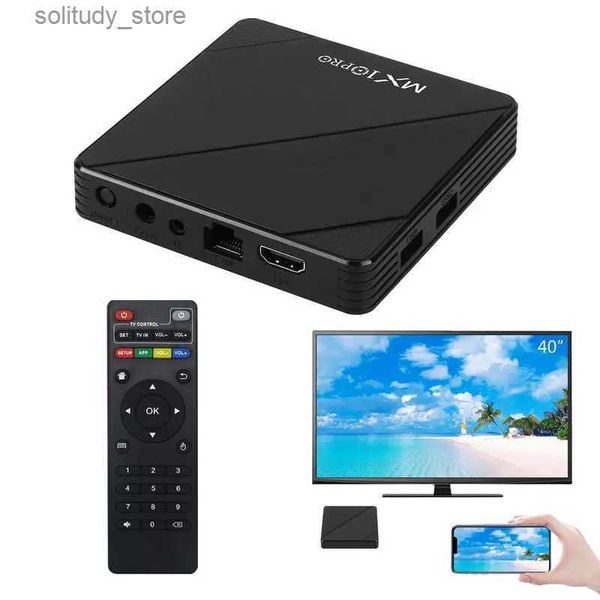 Set Top Box 4K TV box dispositivo de streaming media player de alta definição dual WiFi suporte poderoso 3D inteligente rápido videogame Q240402