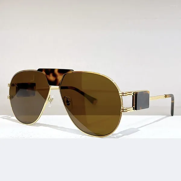 Sonnenbrille mit Schmetterlingsrahmen für Damen, elegantes Jugenddesign, Titan, große Reise, hochwertige Pilot-Verve-Brille