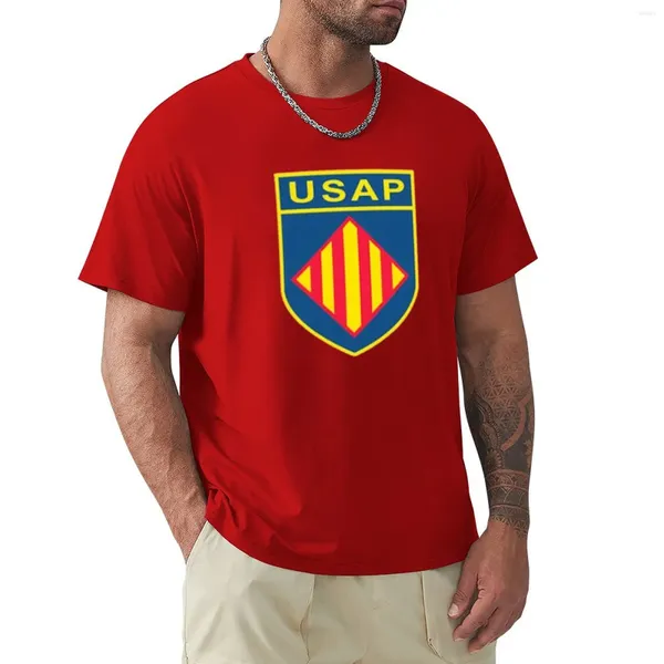 Herren Polos Perpignan USAP Team T-Shirt Süße Kleidung Einfarbige Tops Männer T-Shirts