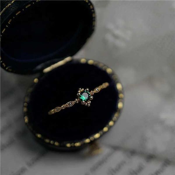 Кольца Ring Rings Ruifan Luxury Jade Green Cubic Gircon Gold 925 Серебряное кольцо стерлинго