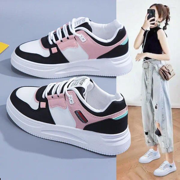 Scarpe casual primavera tutto-fiammifero signore coreane leggere antiscivolo traspiranti sneakers con lacci donna che corrono Zapatos De Mujer