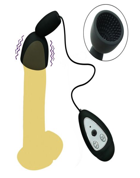 Masturbatore maschile 10 frequenze di vibrazione testa del pene esercizio stimolare i giocattoli del sesso per gli uomini Dildo Stamina Trainer Y1907132616218