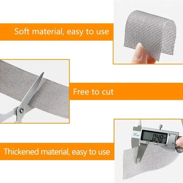 Tela da janela Reparação de fita adesiva auto adesiva Porta de malha Fix Crie Patch Anti Insect Mosquito Malha de Mesh Bolsas quebradas Reparando