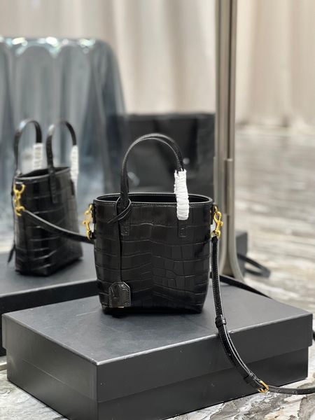 10a Yansıtılmış Kalite Mini Oyuncak Alışveriş Kadınları çanta timsah çanta tasarımcısı çanta çantaları el yapımı gerçek deri lüks çantalar klasik moda kılıfları kutu tozu çanta ile