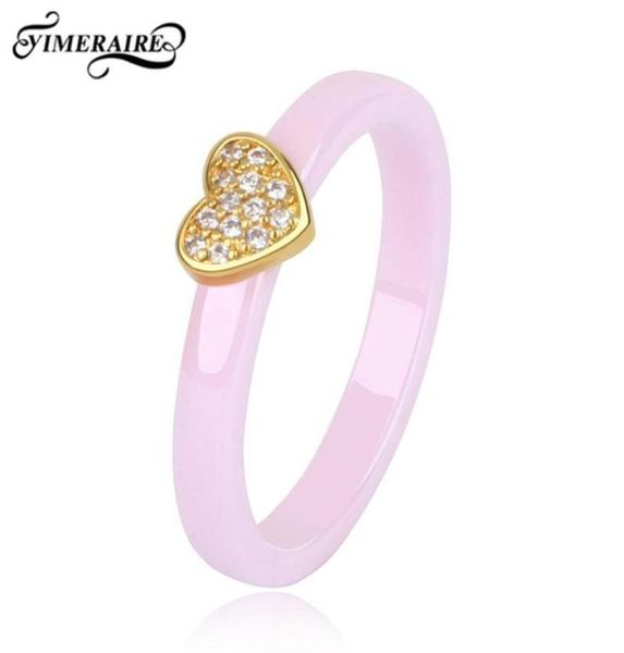 Обручальные кольца с милым сердцем, керамика, розовый, синий для женщин, элегантные украшения, 3 мм, здоровый, романтический, модный дизайн, подарок для вечеринки1095590