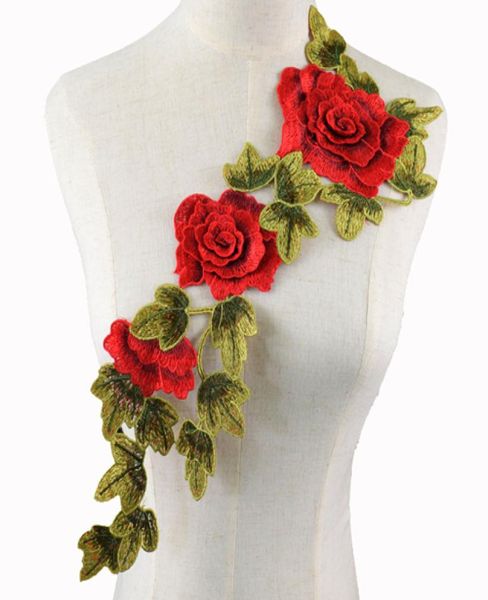 Costura bordada em remendo de flores adesivos para roupas crachá costura tecido apliques suprimentos nl1425472857