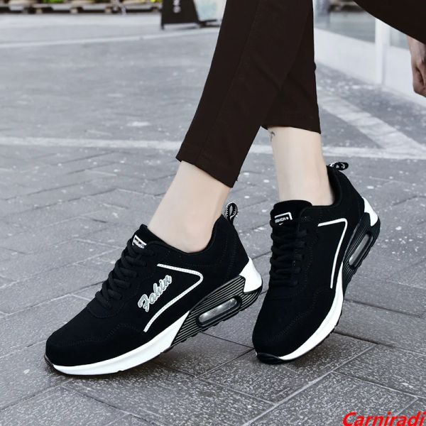 Botas moda moda amortecedor springback atlético tênis de corrida mulheres grandes cestas de tamanho esportivo de tênis casuais