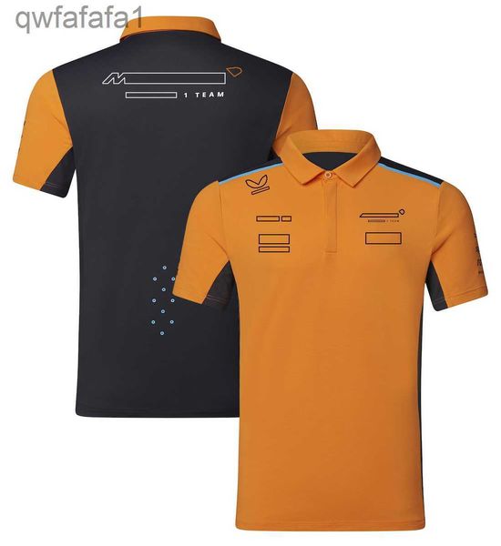 F1 Fórmula 1 Racing Suit Camiseta de manga curta Mais nova camiseta casual com gola redonda Modelo de fã Equipe Roupas de trabalho Polo personalizado com o mesmo estilo HRNX