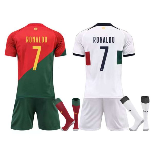 Futbol Setleri Trailsits Fransa Portekiz Jersey 7, Ronaldo 10 Mbappe Home Away