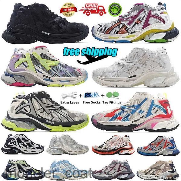 Sapatos de grife rastrear os corredores casuais Balensiaga SpeedTrainer rastreia Triple S 7.0 Runner Sneaker mais quente faixas 7 Tess Gomma Paris Speed ​​Platform Outdoor 890