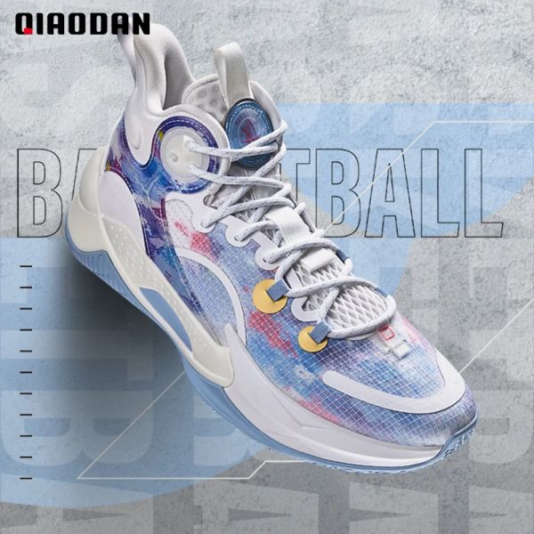 Sapatos qiaodan basquete tênis de basquete 2023 novo tênis de bloqueio de bloqueio de bloqueio respirável de shockabsorbant tênis profissional xm15220102b