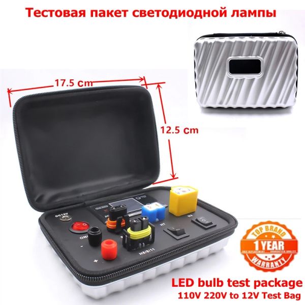 W5W H4 H7 LED LIGHT LIGHT SUPER MINI LAMPER TESTER PARA UNIVERSAL 9005 9006 Lâmpada automática Visor de caixa de mesa Teste de desktop LED Bulbo F5D LED H7