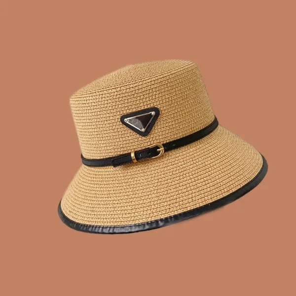 Sommer-Strohhut, Strand-Designer-Eimerhut für Damen, Reisen, Meere, poröses Chapeau, handgefertigtes Weben, unverwechselbarer Herrenhut, Eleganz, PJ088