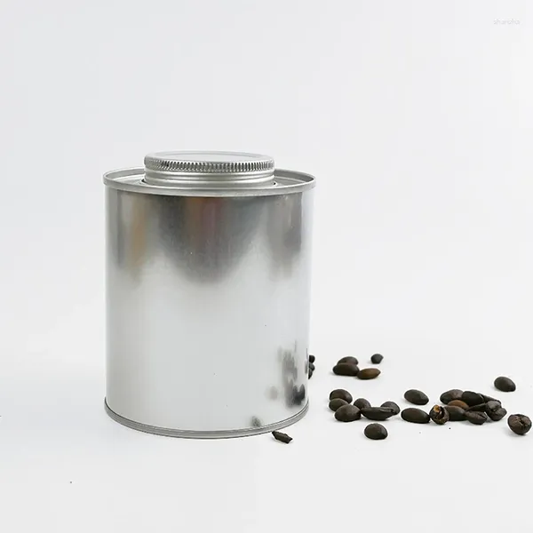 Garrafas de armazenamento 150g redondo de tinéis de café pode ser pequeno colecionável colecionável