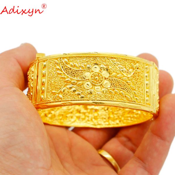 Pulseiras Adixyn Bangles indianos para homens homens arabic jóias pulseiras dubai damas africanas designer de luxo puxamente presente n022222