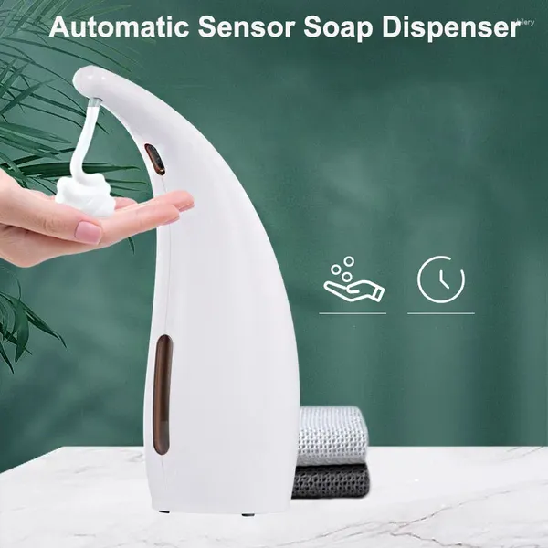 Dispensador de sabão líquido automático, lavadora de mãos, máquina de espuma por indução inteligente para cozinha, acessórios de banheiro