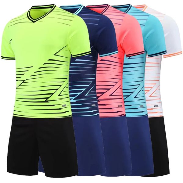 Crianças meninos meninos homens mulheres camisas de futebol camisetas definidas uniformes de vôlei running jerseys terno de treinamento kit de esportes Camiseta Futbol 240319