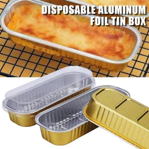 Контейнеры на вынос, одноразовая жестяная коробка из алюминиевой фольги, контейнер для подноса для еды с прозрачной крышкой, подходит для упаковки на вынос, кухонной кулинарии