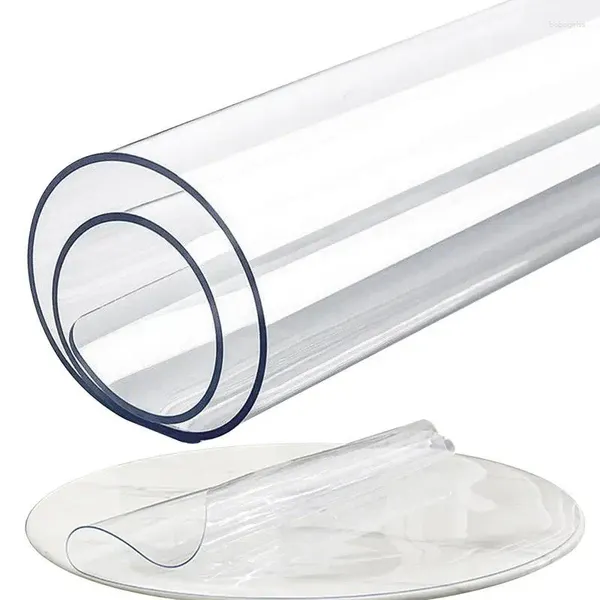 Halılar Temiz Masaüstü Protector Mat Su Geçirmez Sıkıcı PVC Masa Kapağı Ofis Masaları için Cuttable Sehpalar Yemek