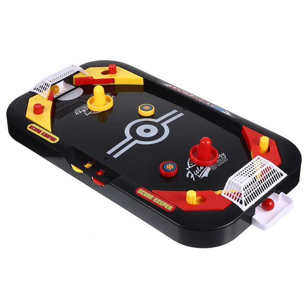 1 pc Table Ice Hockey Mini Giochi da tavolo Hockey Competizione per due Educational Plaything Black Air 240328