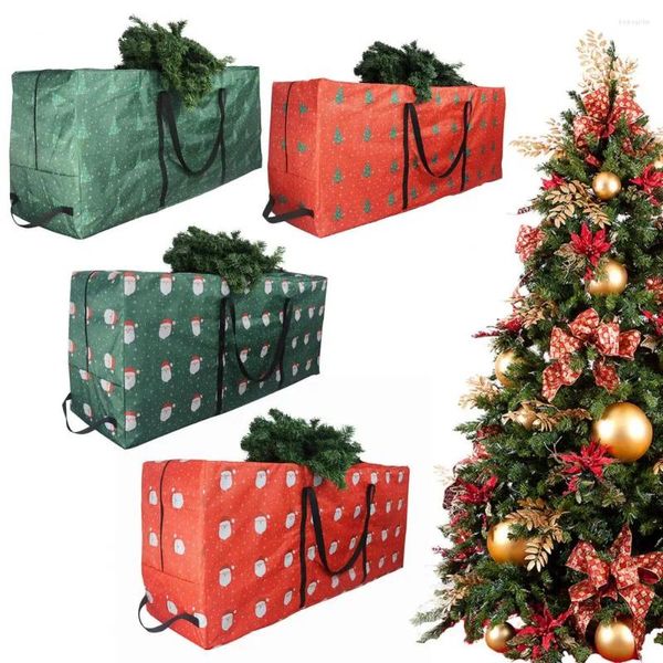 Borse portaoggetti Contenitore per albero di Natale Borsa in tessuto Oxford impermeabile con manici Organizzatore di Natale per le vacanze a casa